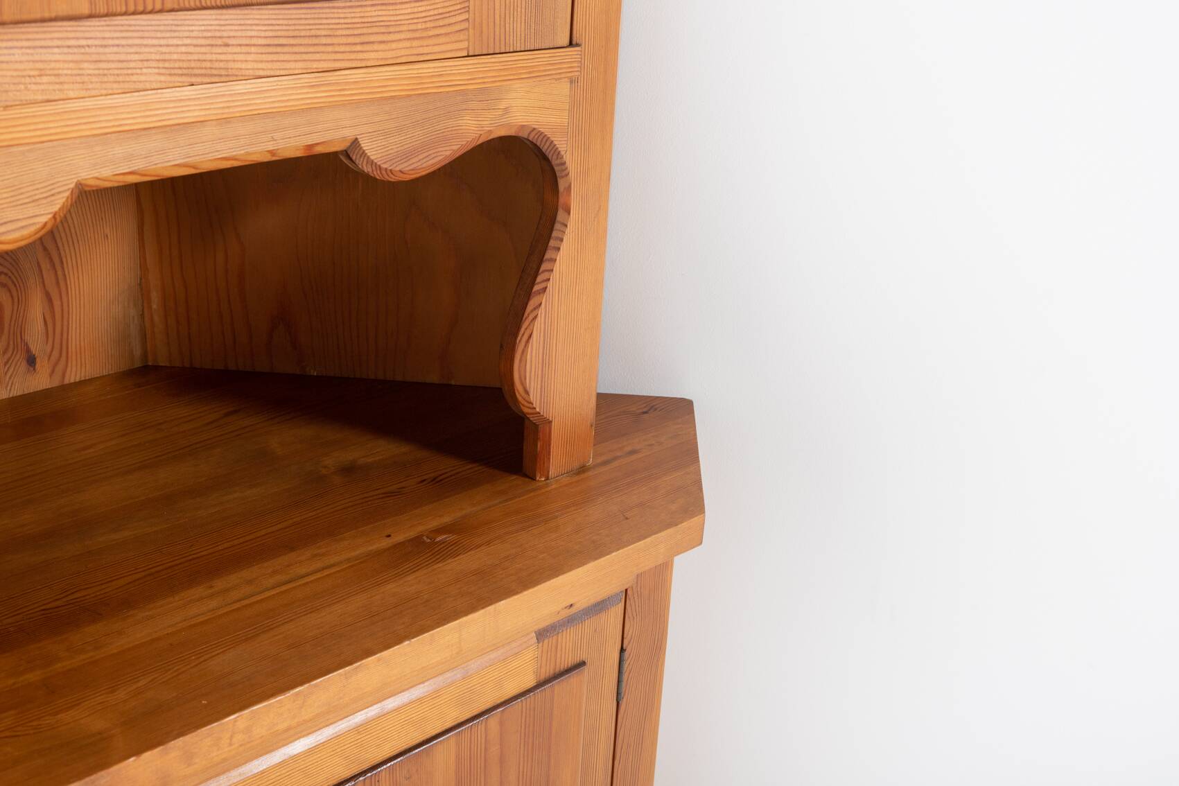 Axel Einar Hjorth ‘Lovö’ solid pine corner cabinet by Nordiska Kompaniet