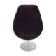 Dark red Empoli glass vase