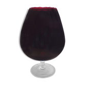 Vase en verre d' Empoli rouge foncé
