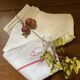 2 large country tea towels in rustic hemp.
