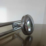 Coat rack in chromed steel 3 hooks 70s