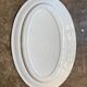 Oval plate Léon Graves in ironstone, "Marie-Louise" service.