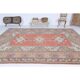 Vintage Turkish hand-knotted wool cotton red area rug 259x351