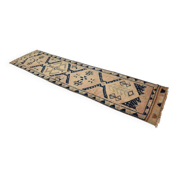 Tapis de couloir vintage noué à la main sku 2169