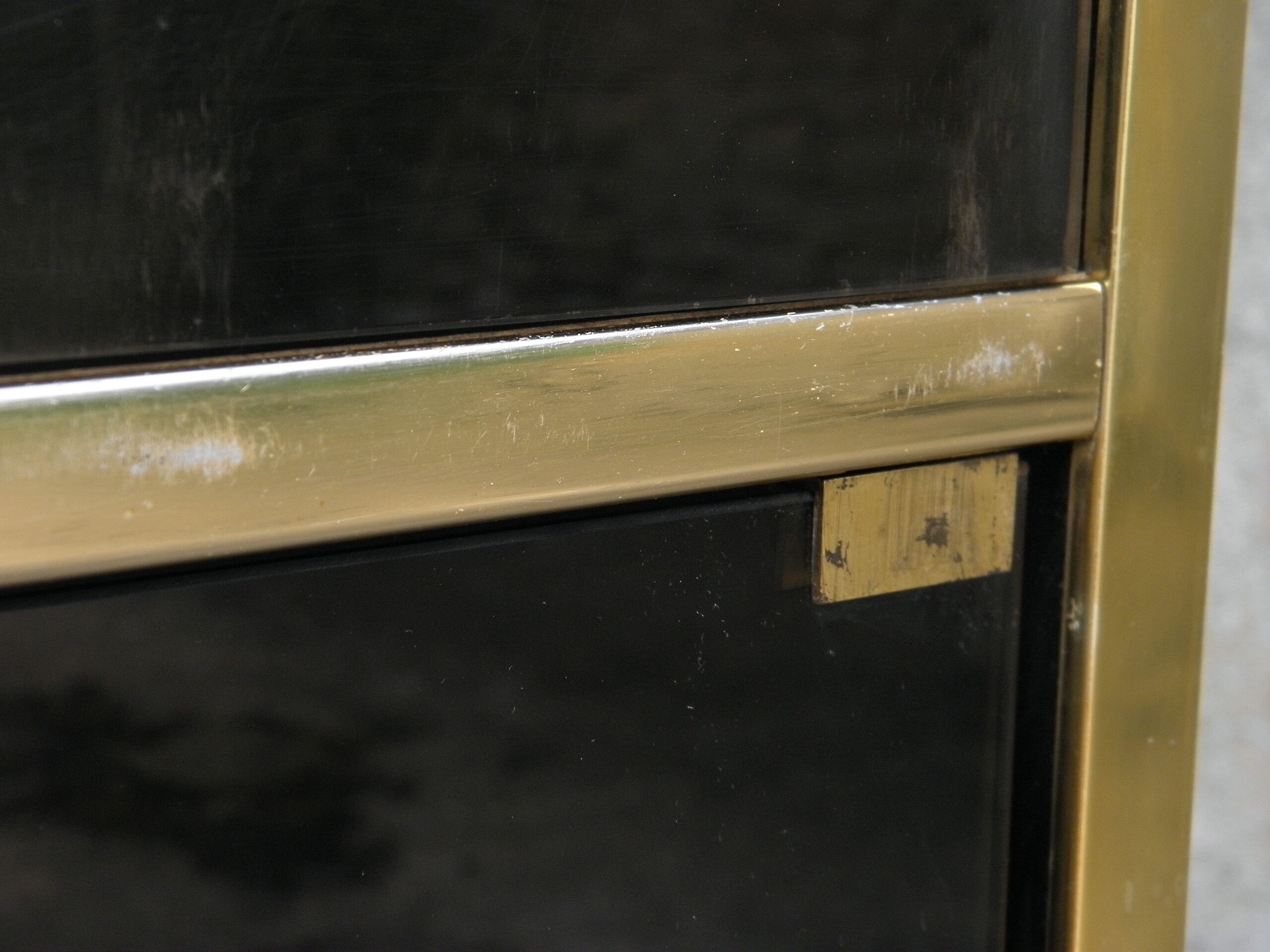 Hi Fi glass and plexiglass cabinet 1970