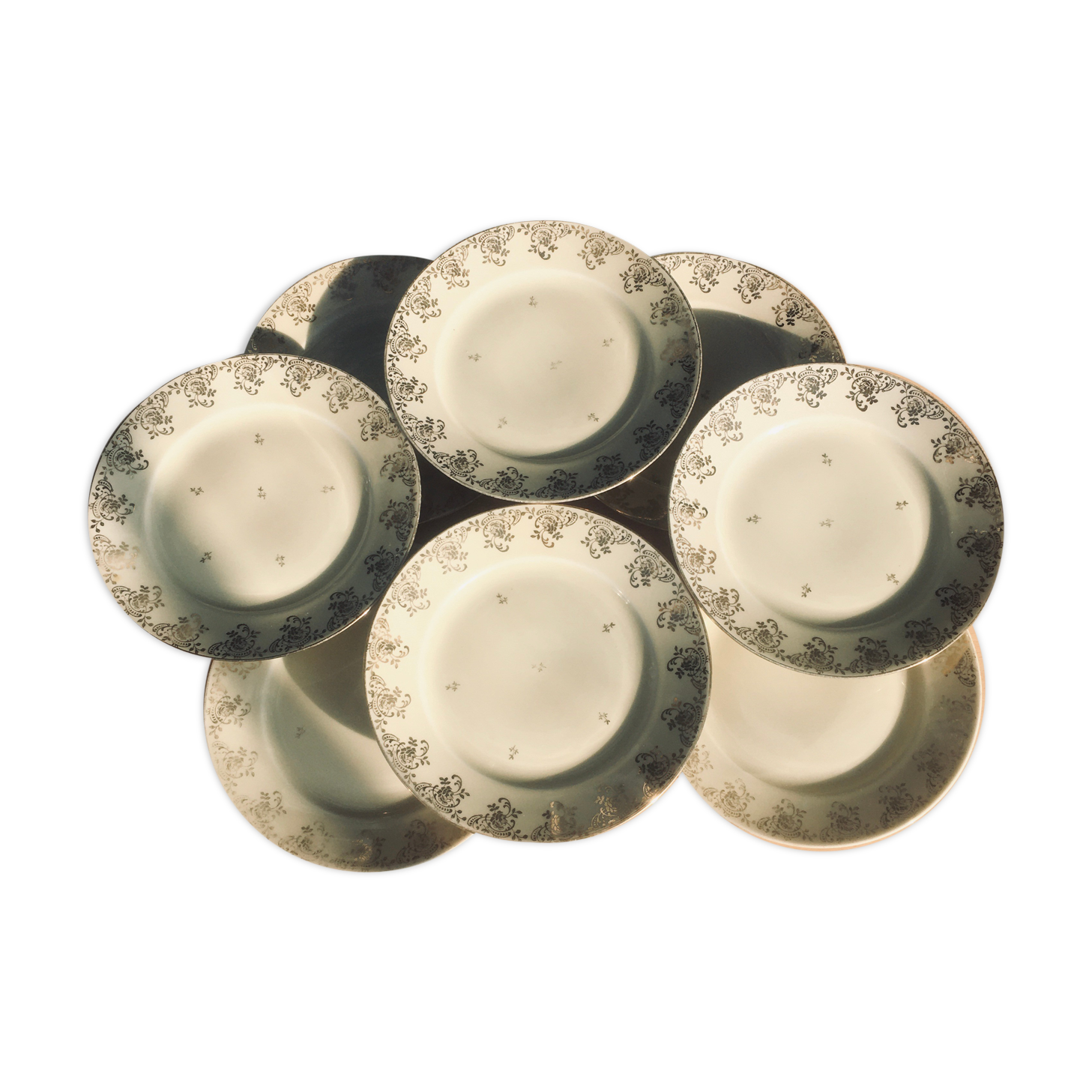 Limoges porcelain dessert plates