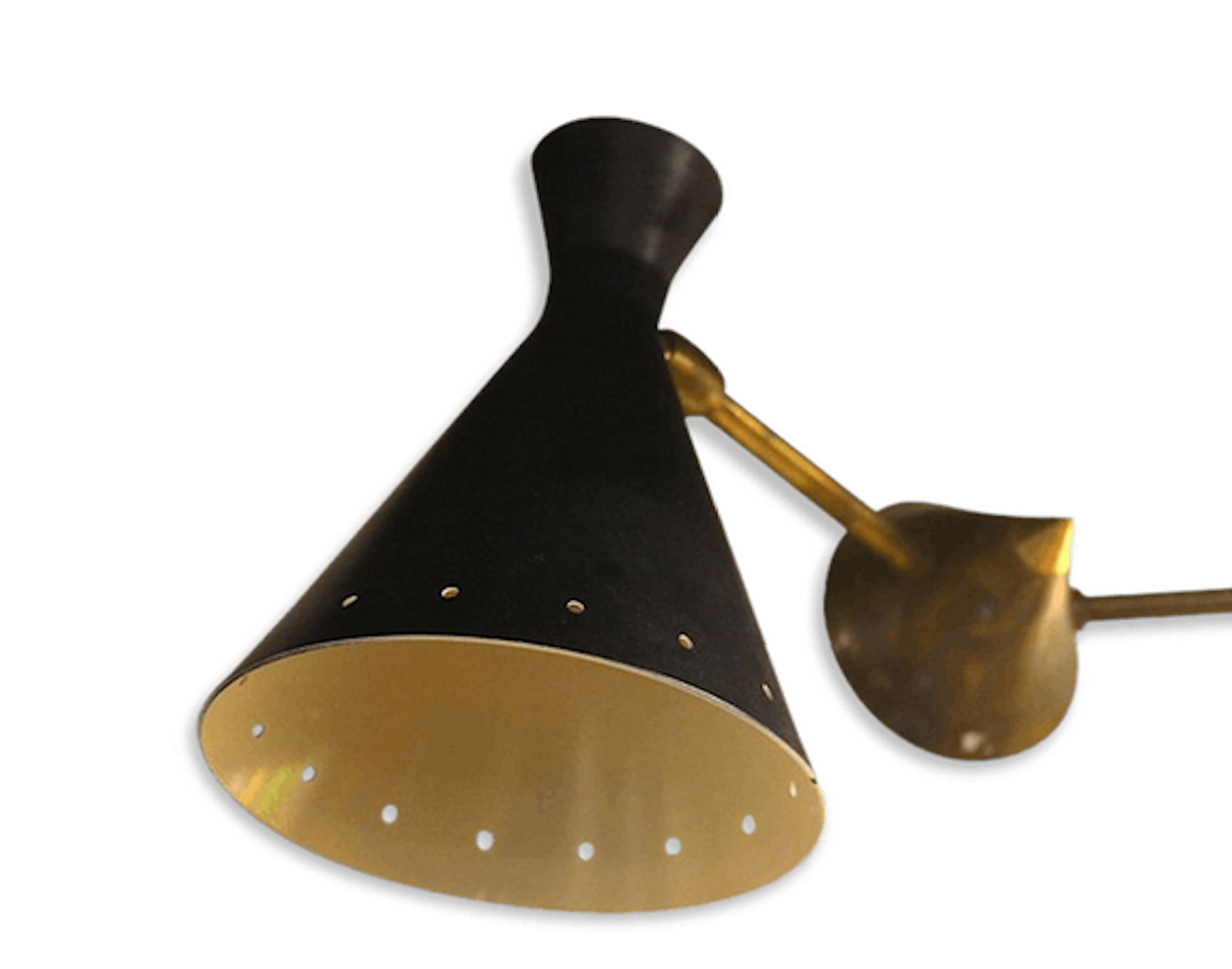 Wall lamp Double Black Casserole