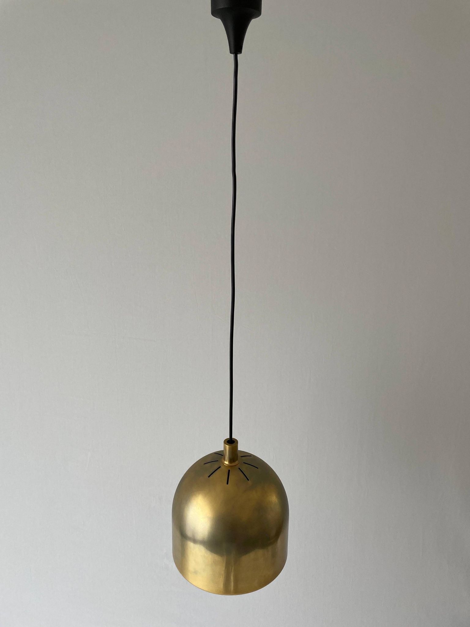 Suspended lamp in gold metal A Space by Staff Leuchten, 1970s, Germany