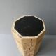 Octagonal vase by Raymonde Leduc, herbarium decoration, circa 1970