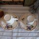 Sarreguemines coffee cups and saucers, Agreste model