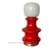 ▪️Lampe Space Age Verre Vintage Rouge