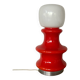 ▪️Lampe Space Age Verre Vintage Rouge