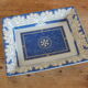 Empty pocket ashtray Christofle porcelain Oceana Blue Aida