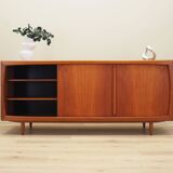 Buffet en teck, design danois, années 1970, fabricant : Dyrlund