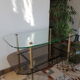 Glass coffee table