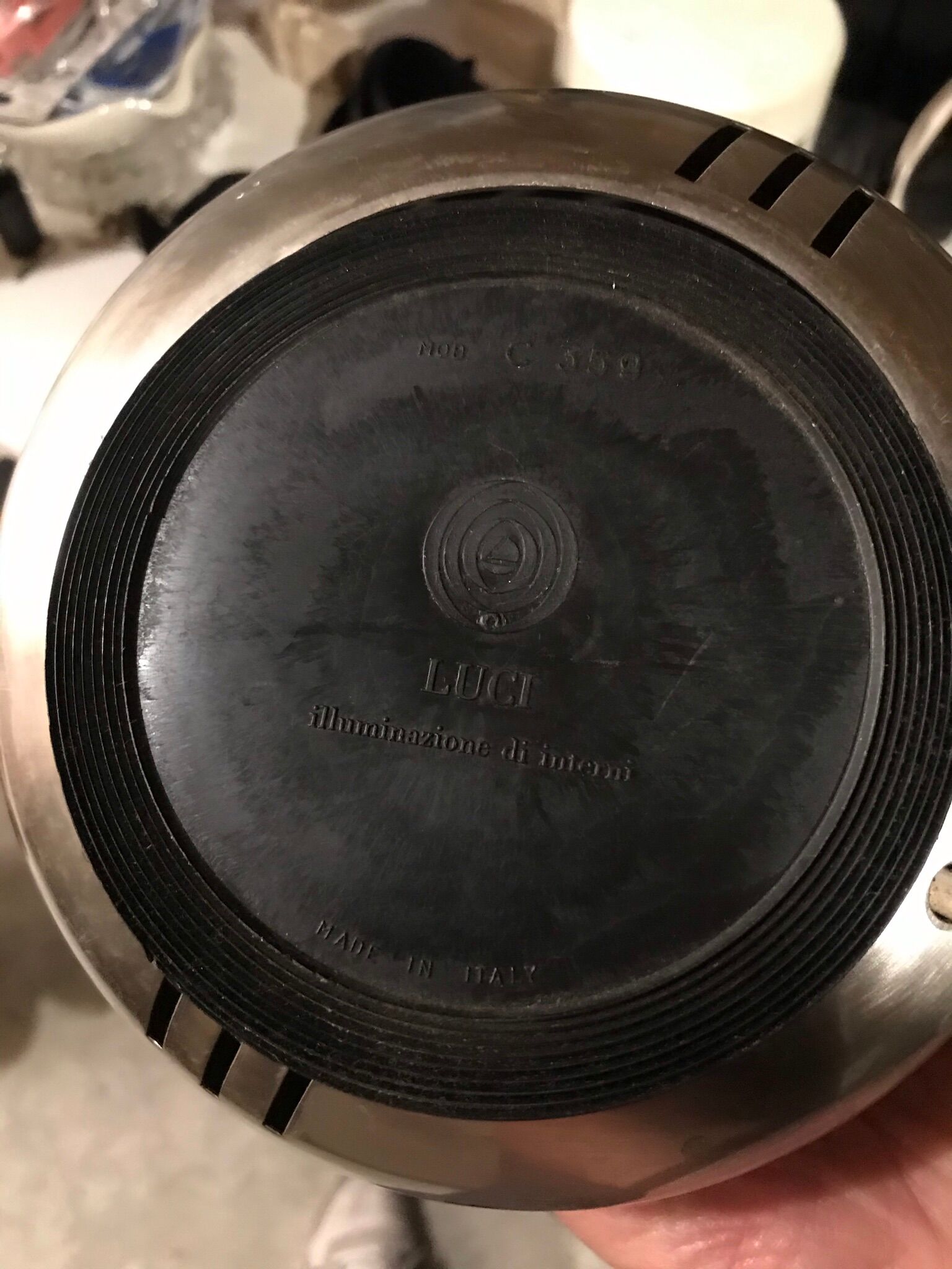 Luci "ufo" lamp, model C359, 1970