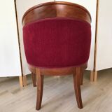 Empire-style armchair with swan necks