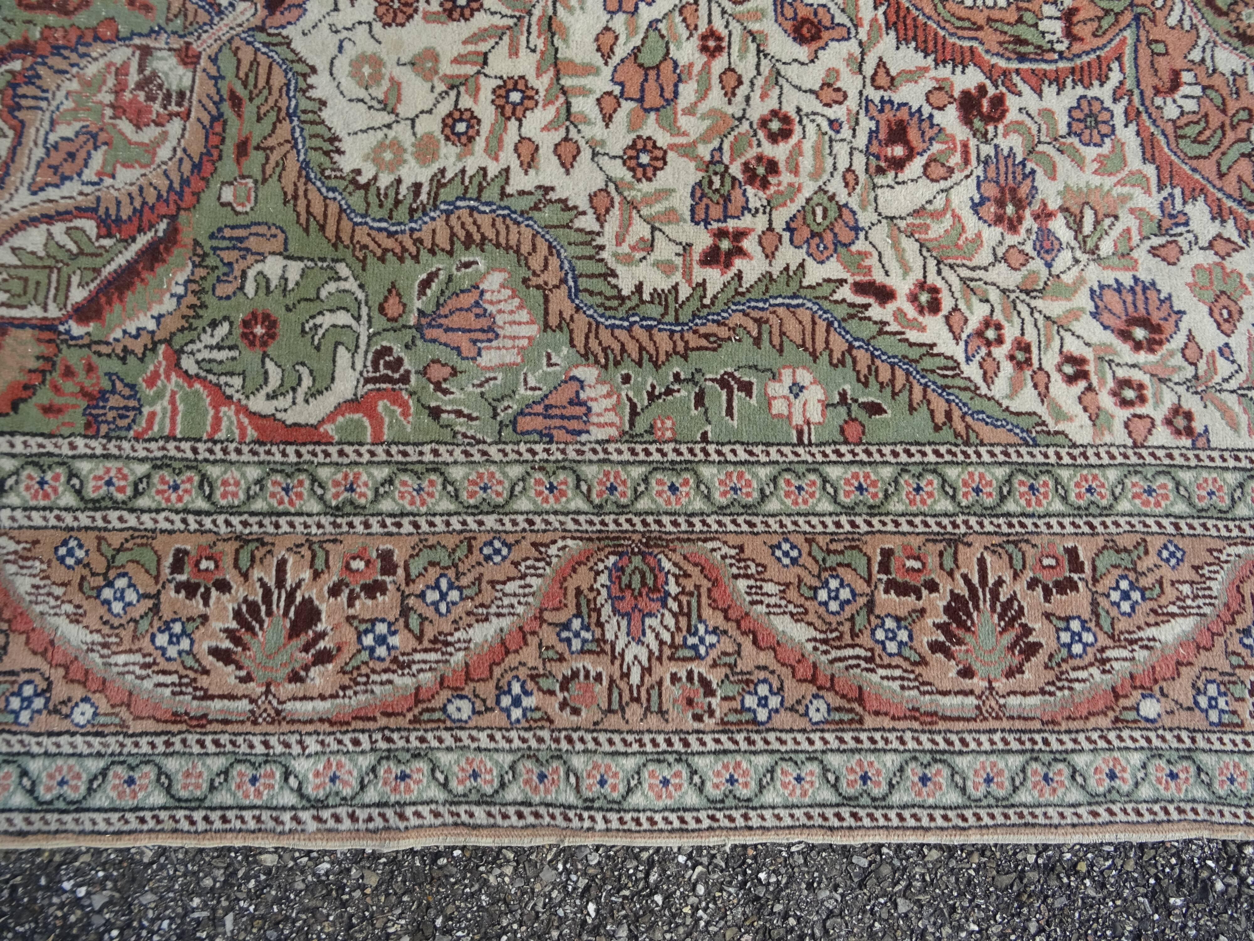 Vintage Handmade Oriental Rug 303 X 198