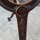 Table bistro double ep art deco 1930 cast marble