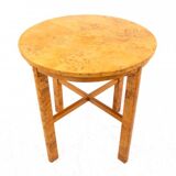 Art Deco side table, mid-20th century, birch