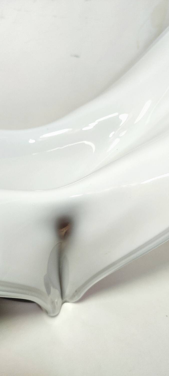 Centro de mesa de cristal de Murano. Italia, 1980s.