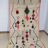 Handmade wool Berber rug 278x152cm