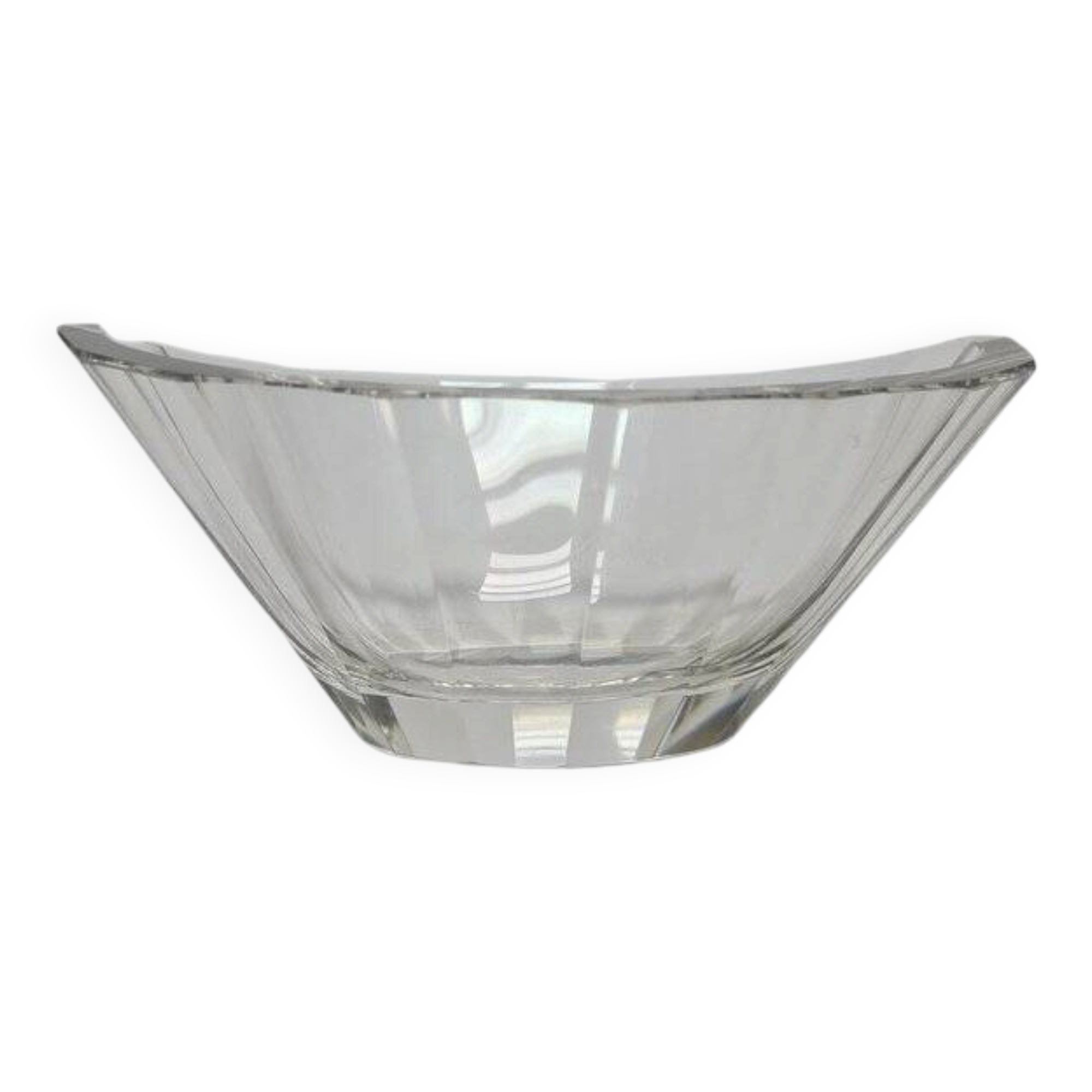 Art Deco transparent jardiniere from Moser, 1930s
