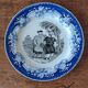 Orientalist plate U&C Sarreguemines. Gold medal 1844