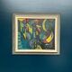Original Danish Oil on Canvas – “Chicken Composition” by Eyvind Olesen