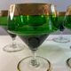 6 vintage Venetian glasses