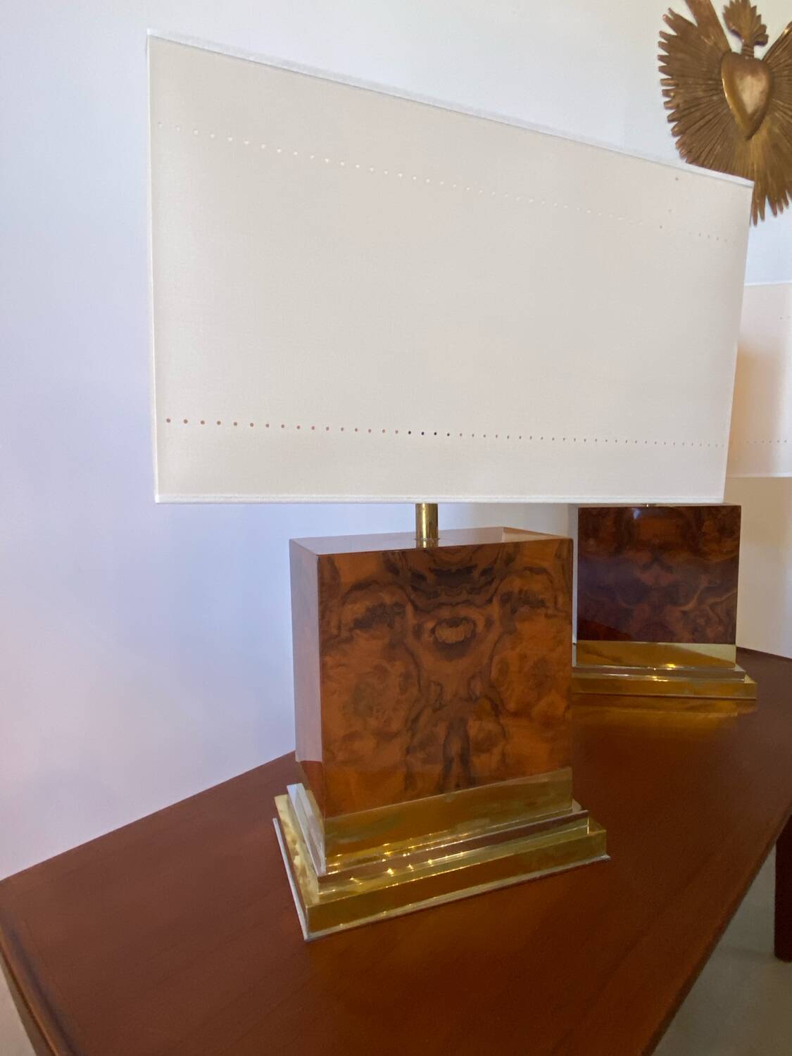 Pair of Jean-Claude Mahey lamps, 1975