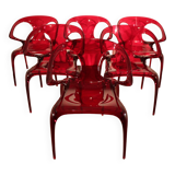 Set of 6 Roche Bobois chairs