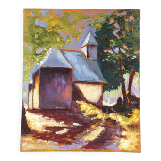Fauvist Breton chapel painting