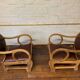 Paire de chaises hongroises en noyer et cuir par Lajos Kozma 1884-1948