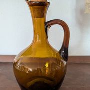 Amber blown glass carafe (1960)
