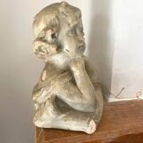 Bust of a little girl signed Gustave Van Vaerenbergh