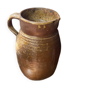 Grand pichet en grès, - fin xixe