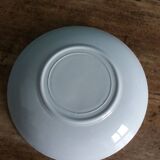 Assiettes Saint Amand Lebacqz & Bouchart décor Colombier début 20ième