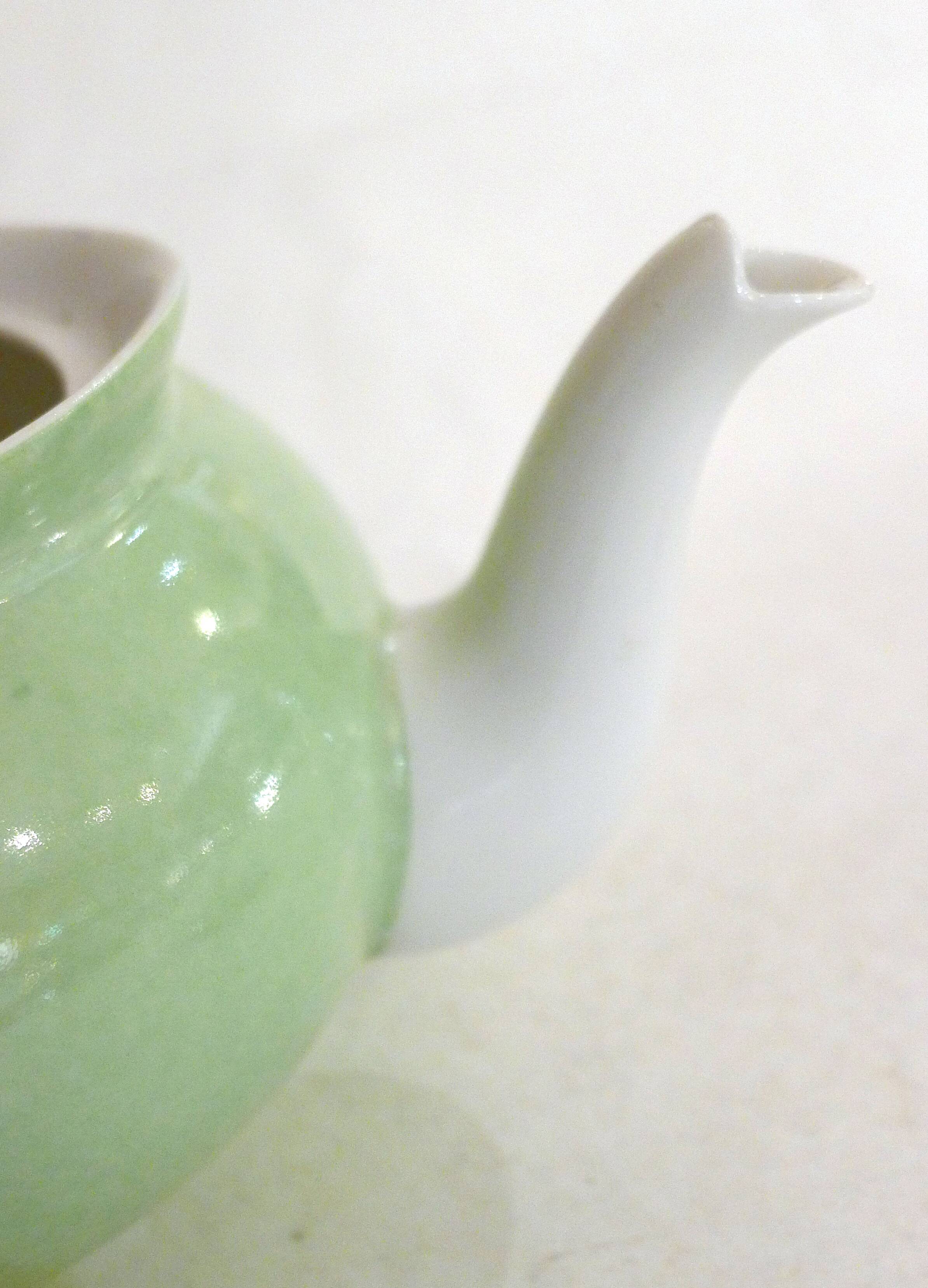 Teapot Jean Pouyat Limoges early 20th century