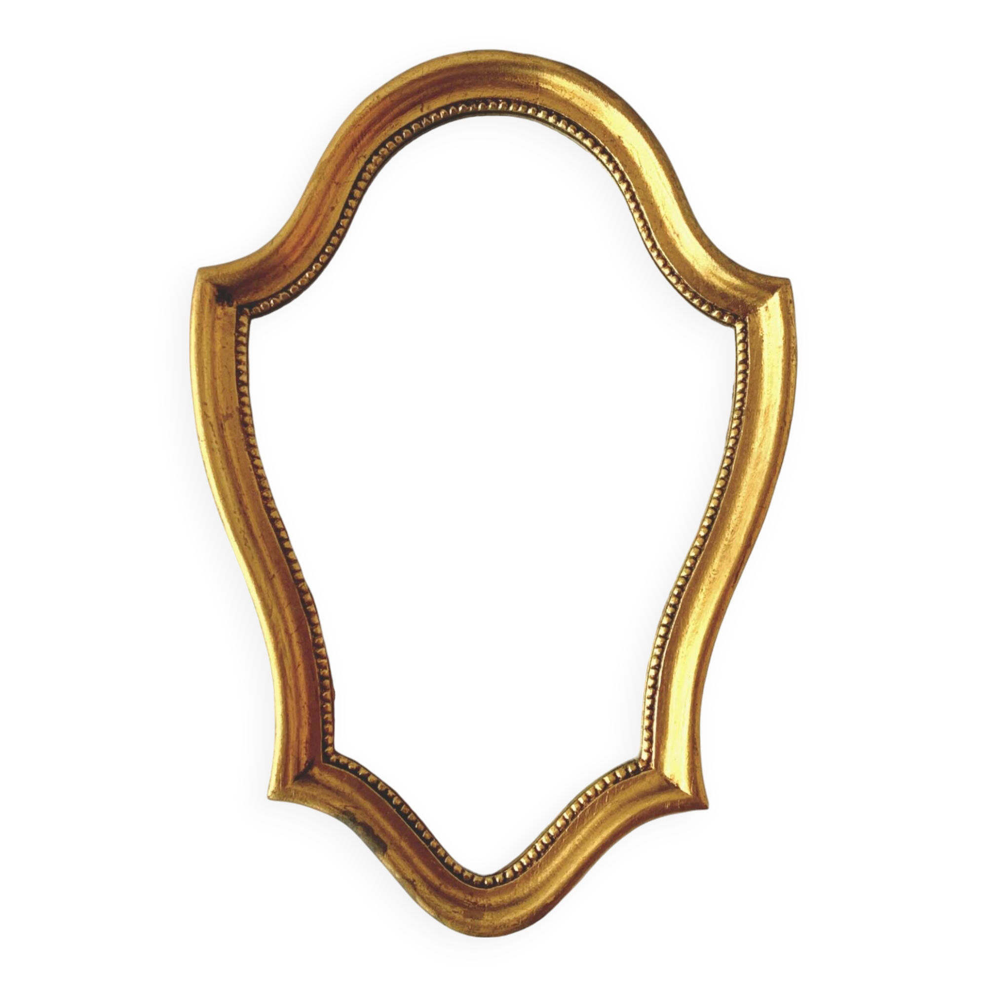 Vintage wall mirror in gilded wood