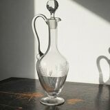 Large antique Belle Époque carafe/ewer from the 1900s-1930s, cut glass