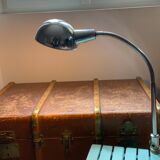 Old architect's lamp in chrome metal induction lighting vintage workshop in working order