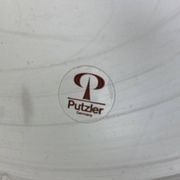 Clear glass table lamp Peill and Putzler mushroom 1970