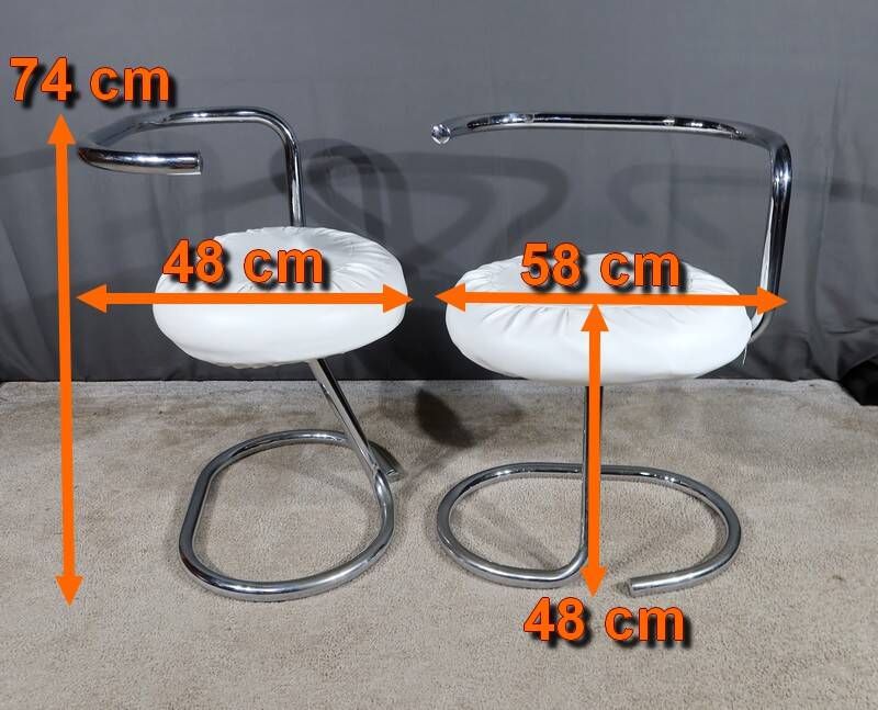 Pair of “Cobra” Chairs by Giotto Stoppino for Kartell – 1970