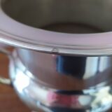 Silver metal champagne bucket