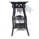 Art nouveau fifth wheel with three levels in black