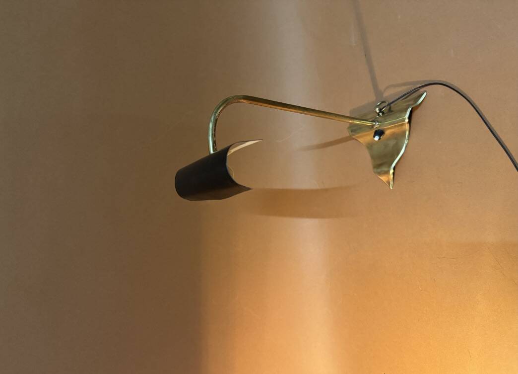 1950s pair of wall lamps