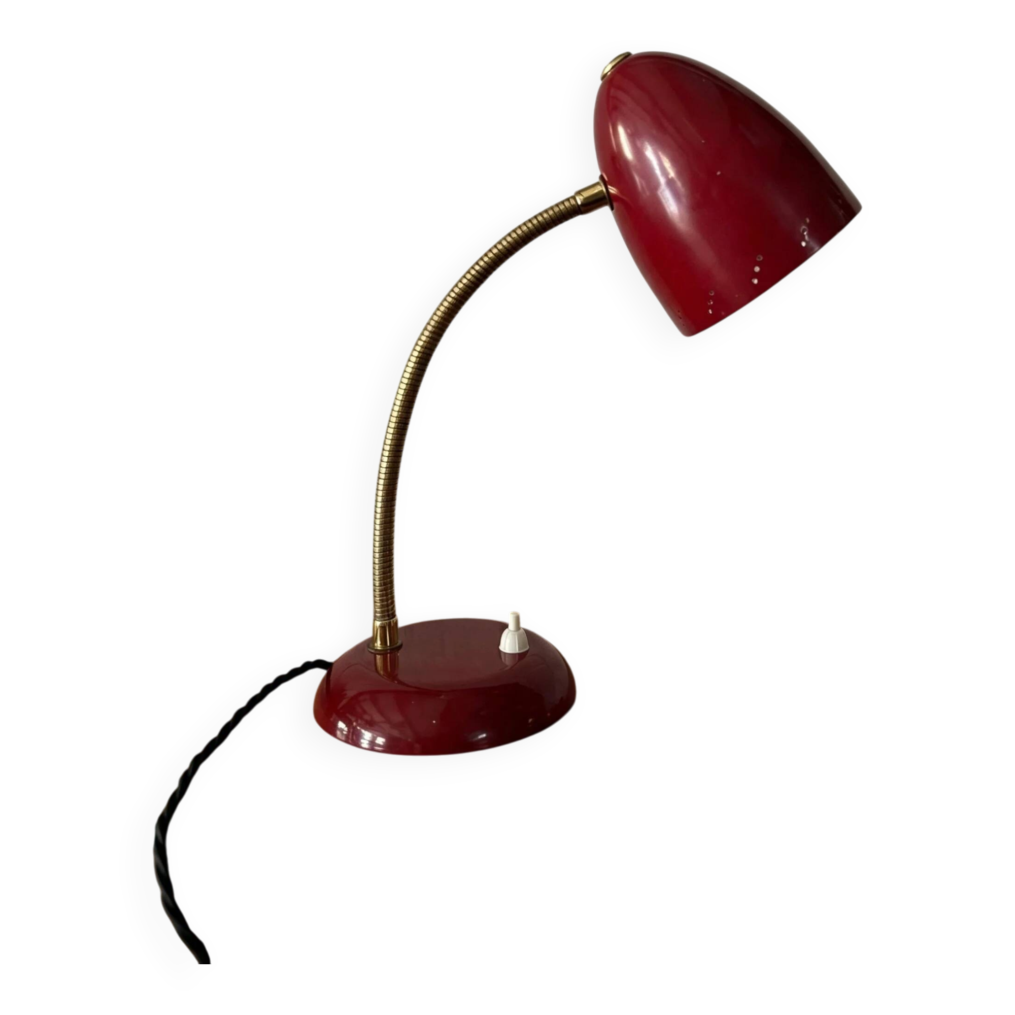 1960s Dutch gooseneck table lamp