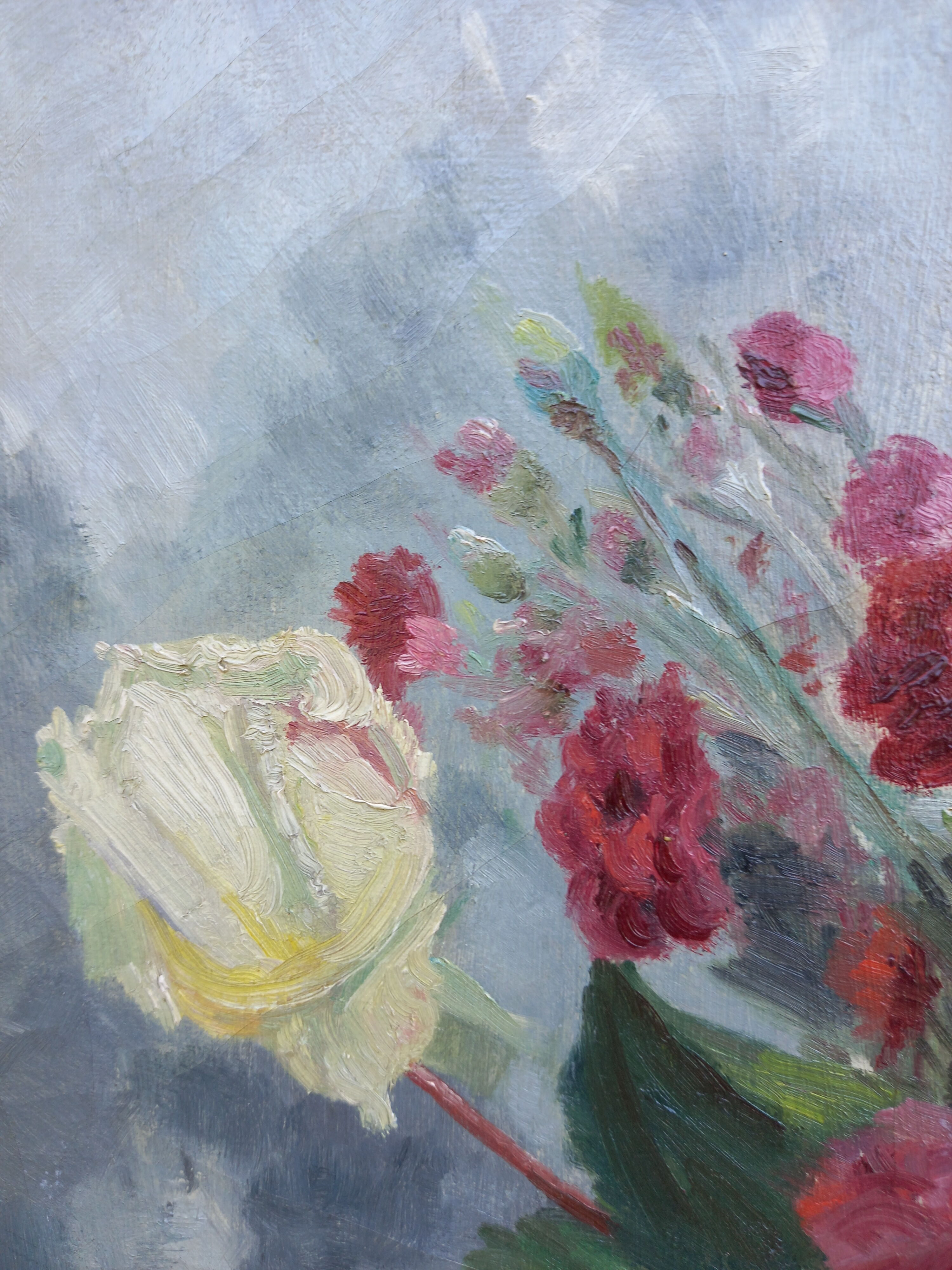 Painting bouquet of flowers signed 1926