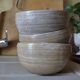 Set of 3 bowls in artisanal sandstone